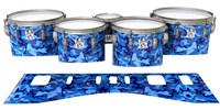 Ludwig Ultimate Series Tenor Drum Slips - Blue Wing Traditional Camouflage (Blue)