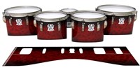 Ludwig Ultimate Series Tenor Drum Slips - Burning Embers (red)