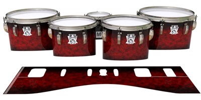 Ludwig Ultimate Series Tenor Drum Slips - Burning Embers (red)