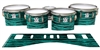 Ludwig Ultimate Series Tenor Drum Slips - Chaos Brush Strokes Aqua and Black (Green) (Blue)