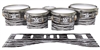 Ludwig Ultimate Series Tenor Drum Slips - Chaos Brush Strokes Black and White (Neutral)