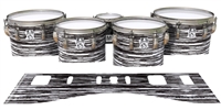 Ludwig Ultimate Series Tenor Drum Slips - Chaos Brush Strokes Black and White (Neutral)