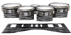 Ludwig Ultimate Series Tenor Drum Slips - Chaos Brush Strokes Grey and Black (Neutral)