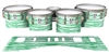 Ludwig Ultimate Series Tenor Drum Slips - Chaos Brush Strokes Green and White (Green)