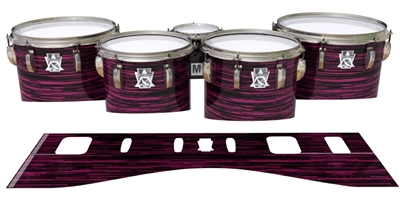 Ludwig Ultimate Series Tenor Drum Slips - Chaos Brush Strokes Maroon and Black (Red)