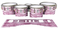 Ludwig Ultimate Series Tenor Drum Slips - Chaos Brush Strokes Maroon and White (Red)