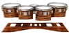 Ludwig Ultimate Series Tenor Drum Slips - Chaos Brush Strokes Orange and Black (Orange)