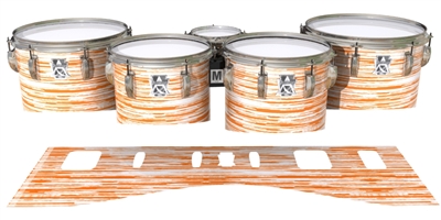 Ludwig Ultimate Series Tenor Drum Slips - Chaos Brush Strokes Orange and White (Orange)