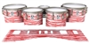 Ludwig Ultimate Series Tenor Drum Slips - Chaos Brush Strokes Red and White (Red)