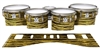 Ludwig Ultimate Series Tenor Drum Slips - Chaos Brush Strokes Yellow and Black (Yellow)