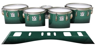 Ludwig Ultimate Series Tenor Drum Slips - Deep Viridian Fade (Green)