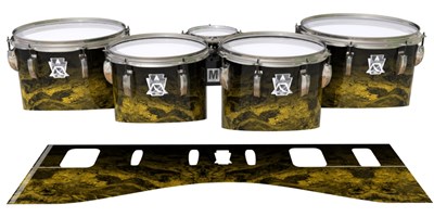 Ludwig Ultimate Series Tenor Drum Slips - Desert GEO Marble Fade (Yellow)