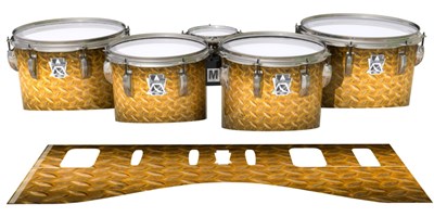 Ludwig Ultimate Series Tenor Drum Slips - Gold Metal Plating (Themed)