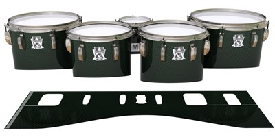 Ludwig Ultimate Series Tenor Drum Slips - Green Carbon Fade (Green)