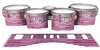 Ludwig Ultimate Series Tenor Drum Slips - Lateral Brush Strokes Maroon and White (Red)