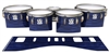 Ludwig Ultimate Series Tenor Drum Slips - Lateral Brush Strokes Navy Blue and Black (Blue)