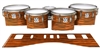 Ludwig Ultimate Series Tenor Drum Slips - Lateral Brush Strokes Orange and Black (Orange)