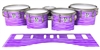 Ludwig Ultimate Series Tenor Drum Slips - Lateral Brush Strokes Purple and White (Purple)