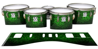 Ludwig Ultimate Series Tenor Drum Slips - Mantis Green Rosewood (Green)