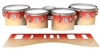 Ludwig Ultimate Series Tenor Drum Slips - Maple Woodgrain Red Fade (Red)