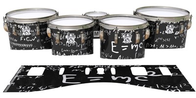 Ludwig Ultimate Series Tenor Drum Slips - Mathmatical Equations on Black (Themed)