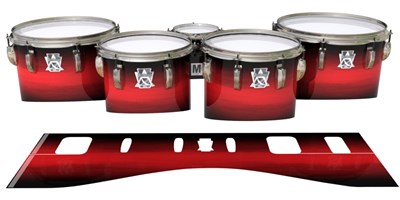 Ludwig Ultimate Series Tenor Drum Slips - Rose Stain Fade (Red)