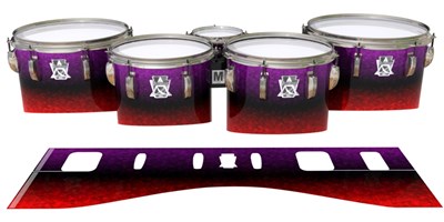 Ludwig Ultimate Series Tenor Drum Slips - Rosso Galaxy Fade (Red) (Purple)