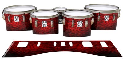 Ludwig Ultimate Series Tenor Drum Slips - Rosy Red Rosewood (Red)