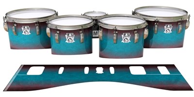 Ludwig Ultimate Series Tenor Drum Slips - Shark Attack (Aqua) (Red)