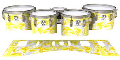 Ludwig Ultimate Series Tenor Drum Slips - Solar Blizzard Traditional Camouflage (Yellow)