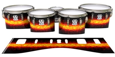 Ludwig Ultimate Series Tenor Drum Slips - Sunrock (Orange)