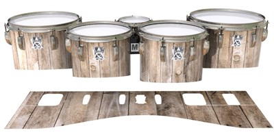 Ludwig Ultimate Series Tenor Drum Slips - Vertical Planks (Themed)