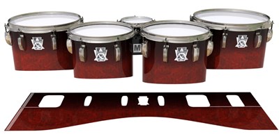 Ludwig Ultimate Series Tenor Drum Slips - Volcano Rush (Red)