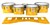 Ludwig Ultimate Series Tenor Drum Slips - Yellow Cosmic Glass (Yellow) (Orange)