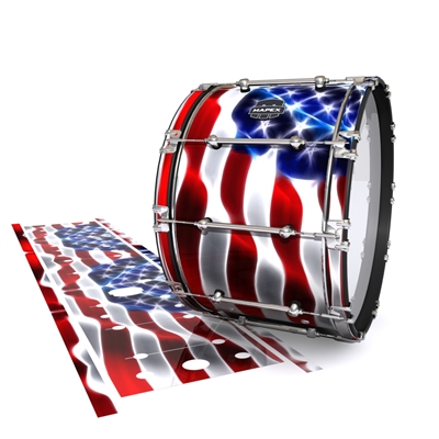 Mapex Quantum Bass Drum Slip - Stylized American Flag