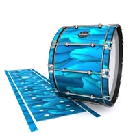 Mapex Quantum Bass Drum Slip - Blue Feathers (Themed)