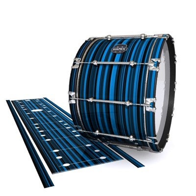 Mapex Quantum Bass Drum Slip - Blue Horizon Stripes (Blue)