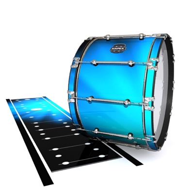 Mapex Quantum Bass Drum Slip - Blue Light Rays (Themed)