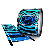 Mapex Quantum Bass Drum Slip - Blue Vortex Illusion (Themed)
