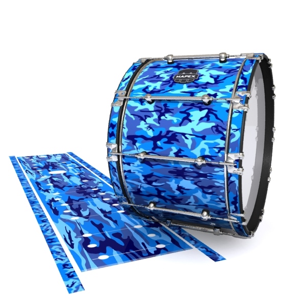Mapex Quantum Bass Drum Slip - Blue Wing Traditional Camouflage (Blue)