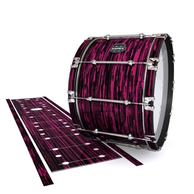 Mapex Quantum Bass Drum Slip - Chaos Brush Strokes Maroon and Black (Red)