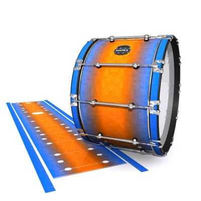 Mapex Quantum Bass Drum Slip - Exuma Sunset (Blue) (Orange)