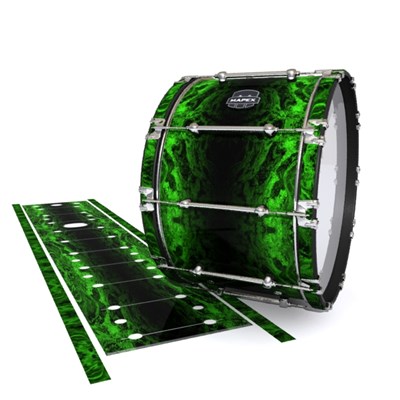Mapex Quantum Bass Drum Slip - Forest GEO Marble Fade (Green)
