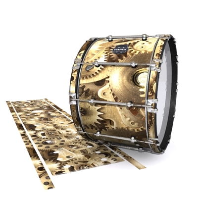 Mapex Quantum Bass Drum Slip - Golden Gears (Themed)