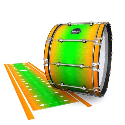 Mapex Quantum Bass Drum Slip - Green Prairie Fade (Green) (Orange)