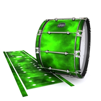 Mapex Quantum Bass Drum Slip - Green Smokey Clouds (Themed)