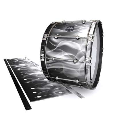 Mapex Quantum Bass Drum Slip - Grey Flames (Themed)