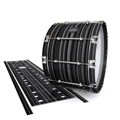 Mapex Quantum Bass Drum Slip - Grey Horizon Stripes (Neutral)