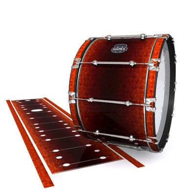 Mapex Quantum Bass Drum Slip - Hot Lava (Orange)