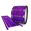 Mapex Quantum Bass Drum Slip - Lateral Brush Strokes Purple and Black (Purple)